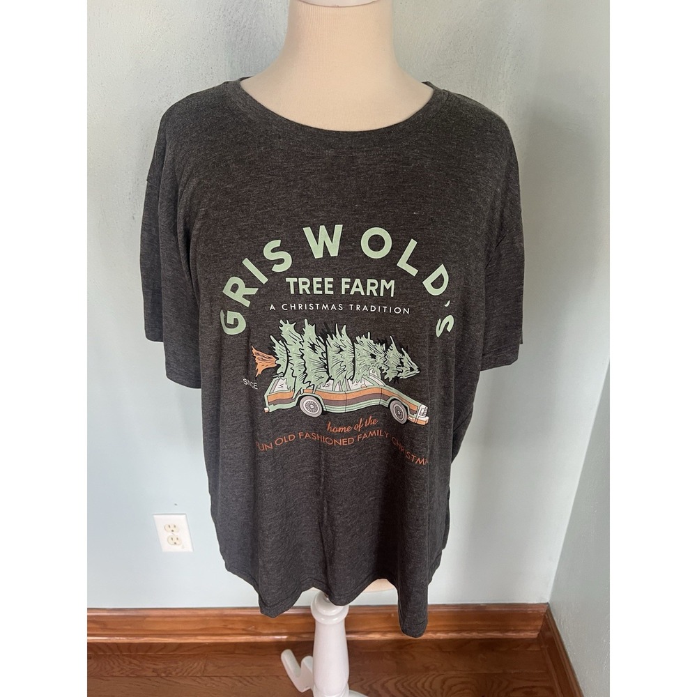 Griswold Tree‎ Farm Family Christmas Holiday Festive Shirt Casual Sz 2XL XXL